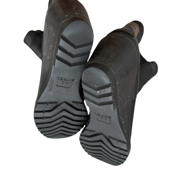 Sorel After Hours Chelsea Boot Women's Black Leather Boots Size 11 - Picture 6 of 10